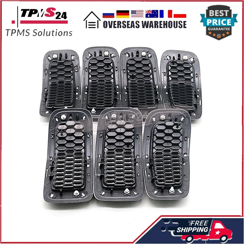 

7PCS Black Front Radiator Grille Inserts 6CY39XS9AC For 2014-2018 Jeep Cherokee