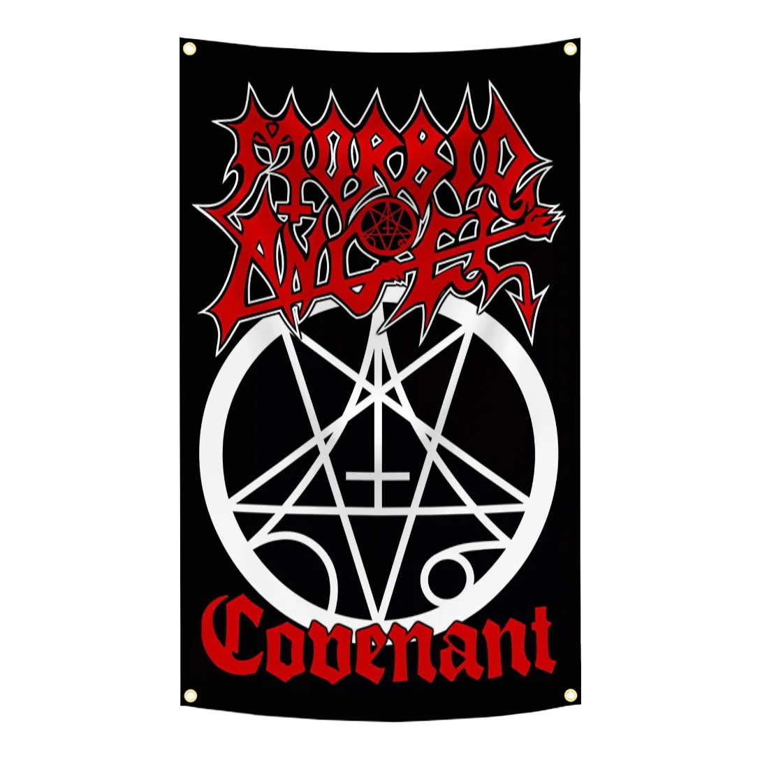 90x150cm Heavy Rock Band M-Morbid-Angels Flag Polyester Digital Printing Banner for Bedroom Wall Art Out Door Tapestry Decora