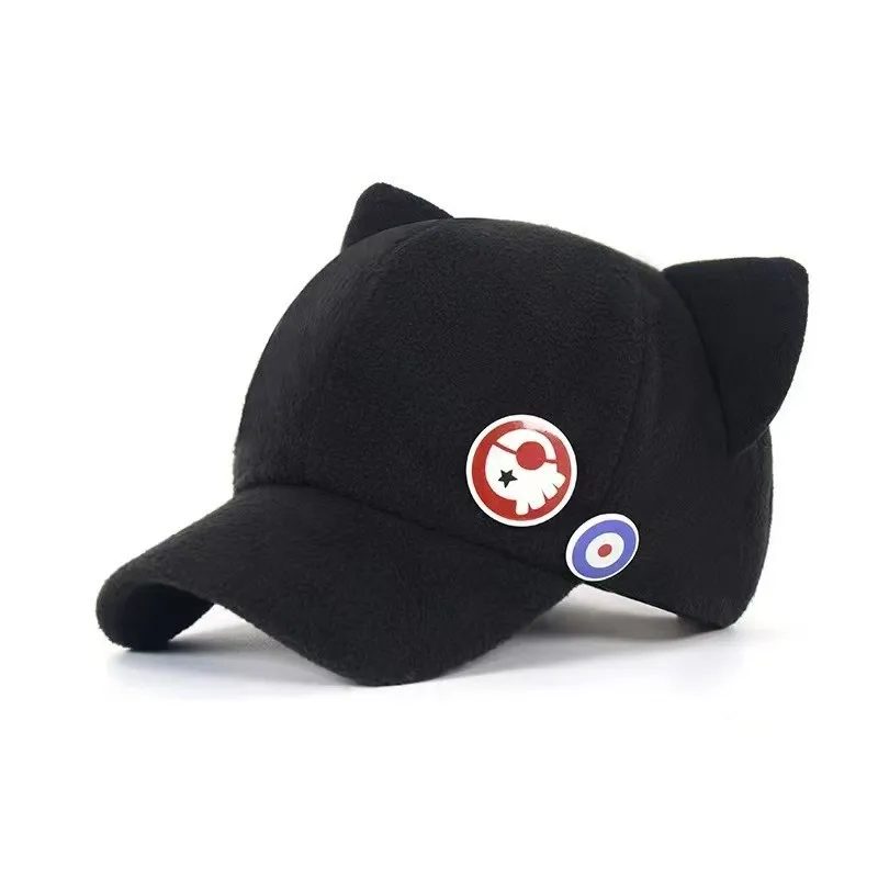 Shikinami Asuka Rangure Cat Ear EVA Hat Girls Cute Cap Anime Baseball Caps Cosplay Langley Soryu Accessories Party image 6