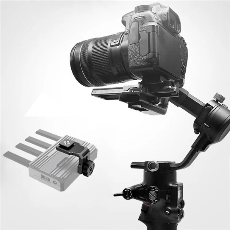 B27B Wireless Transmission Base Plate Holder With 1/4 Cold Shoe Mount For Cineview HE/SE/Quad For DJI RS2/RSC2/RS3/Rs3pro
