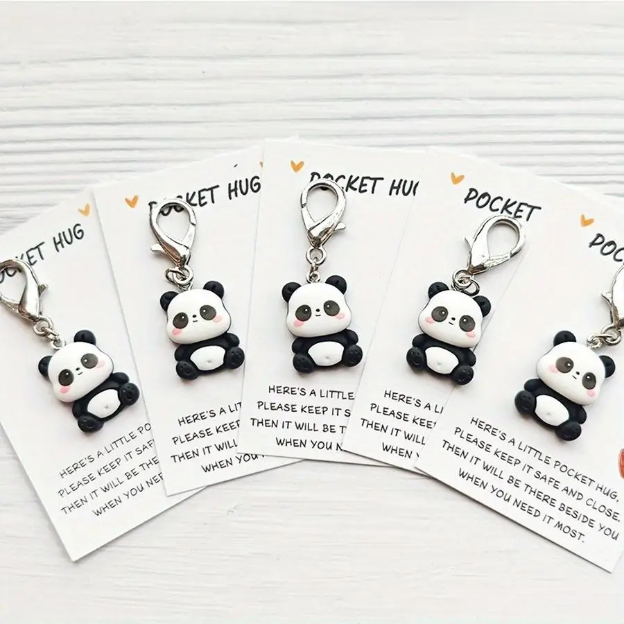 1-100pcs  Cute Mini resin  heart keychain Mixed Color Pocket Hug Cards Graduation Teacher Appreciation Graduation Teacher Apprec
