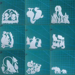 Animal dog wolf metal cutting dies mold Scrapbooking decoration paper craft knife mould blade punch template Embossing stencils