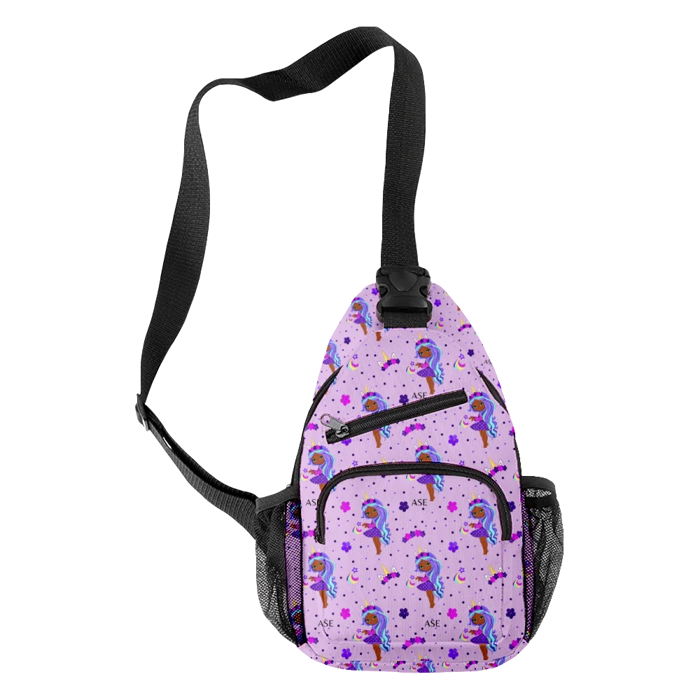 Harajuku شعبية كول الفتيات الأفريقية Crossbody حقائب الصدر أكسفورد مقاوم للماء بنين/بنات حقيبة سفر رياضية ثلاثية الأبعاد طباعة حقائب كتف