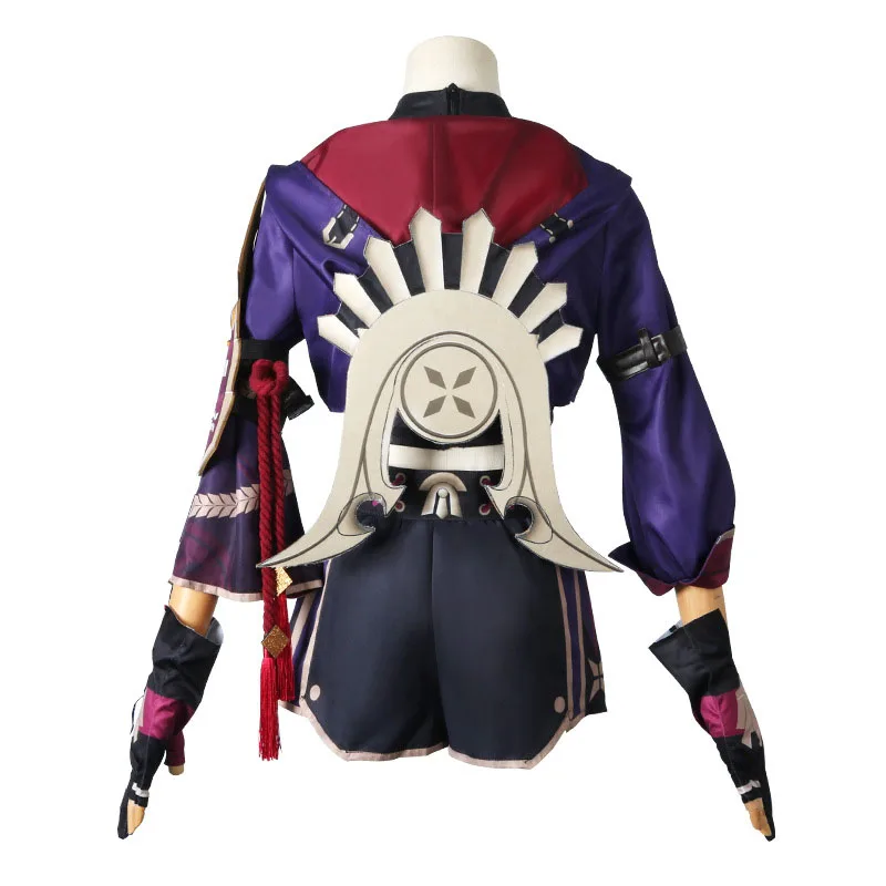 Genshin impacto kuki shinobu cosplay traje e acessórios arataki ninja feminino completo outfits shinobu peruca headwear