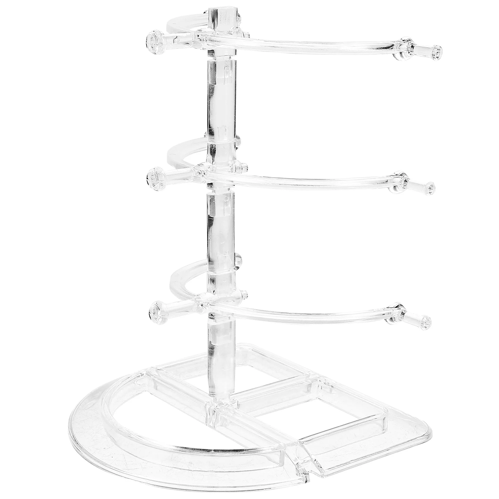 

Three Layer Glasses Frame Clear Eyeglasses Stand Riser Holder Rack Organizer Display Shelf Sunglasses