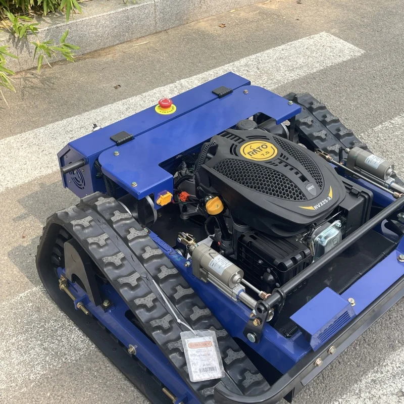 Prezzo all'ingrosso della fabbrica del tosaerba telecomandato del robot cingolato del robot del sarchiatore del raggio di svolta zero personalizzato da 500 mm