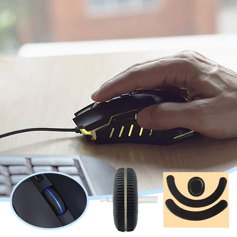 Polia da roda de rolagem do mouse pés almofada substituição mouse patins roda de rolamento de plástico para logitech g403 g703 g603 gaming mouse