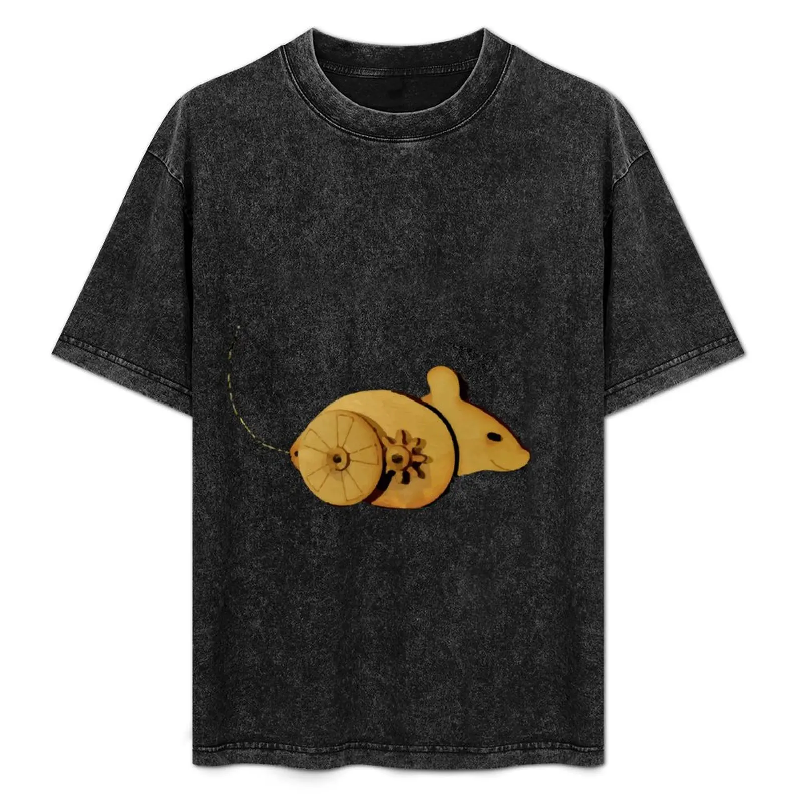 

Disposables Mouse Will Wood T-Shirt Large Size Casual Short Sleeve Top