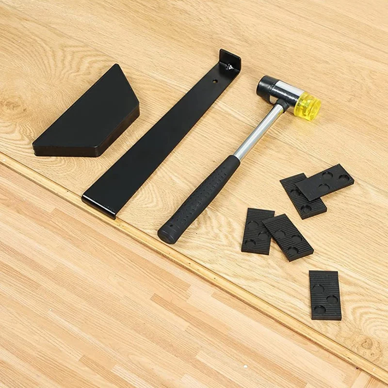 Laminate Wood Flooring Installation Kit With 40 Spacers,Tapping Block,Pull Bar,Rubber Hammer For 7-15Mm Wood Flooring