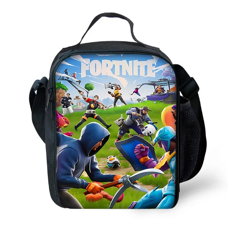 New Game FortniteS Child Insulated Large Capacity Bag for Boy and Girl Student Outdoor Picnic Resuable Thermal Cooler Lunch Box