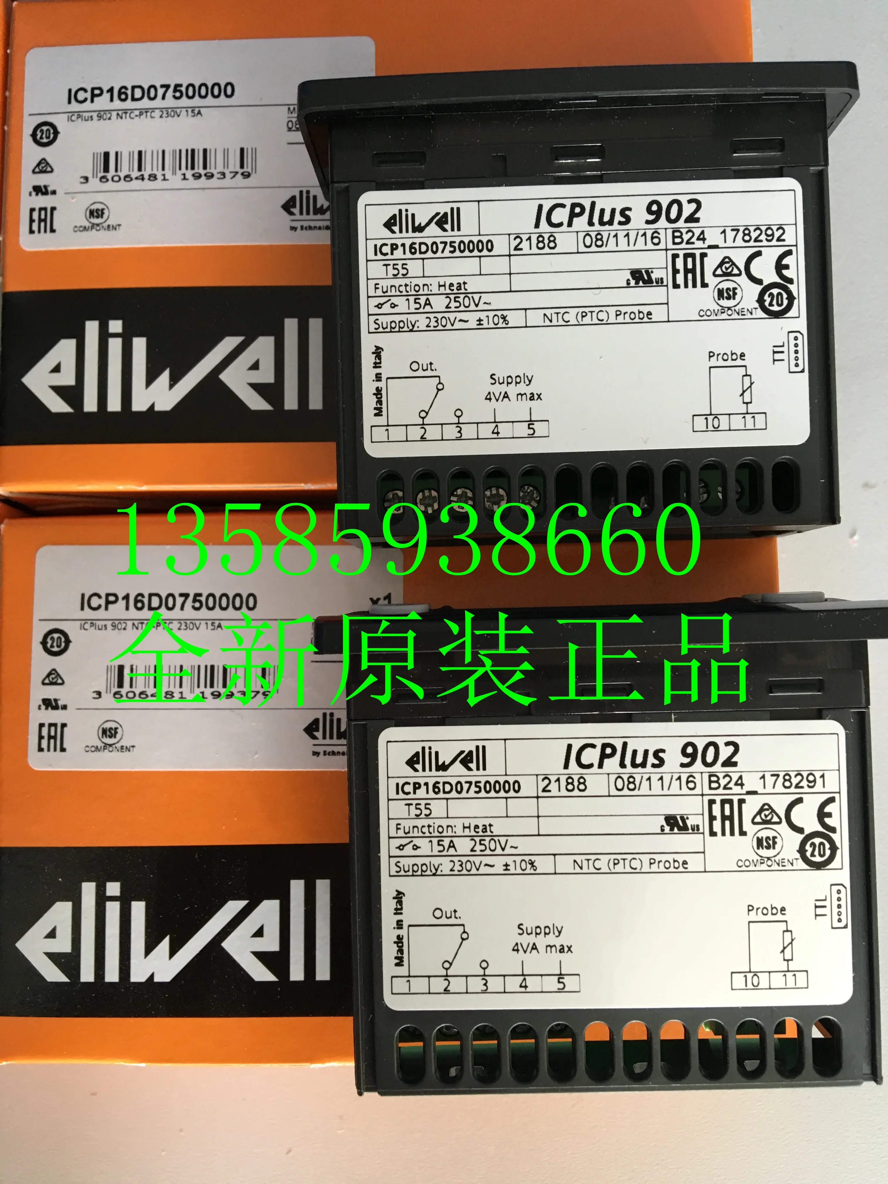2026 Imported Eliwell Thermostat Icplus 902 230V PT100/TCJ-TCK 24V.