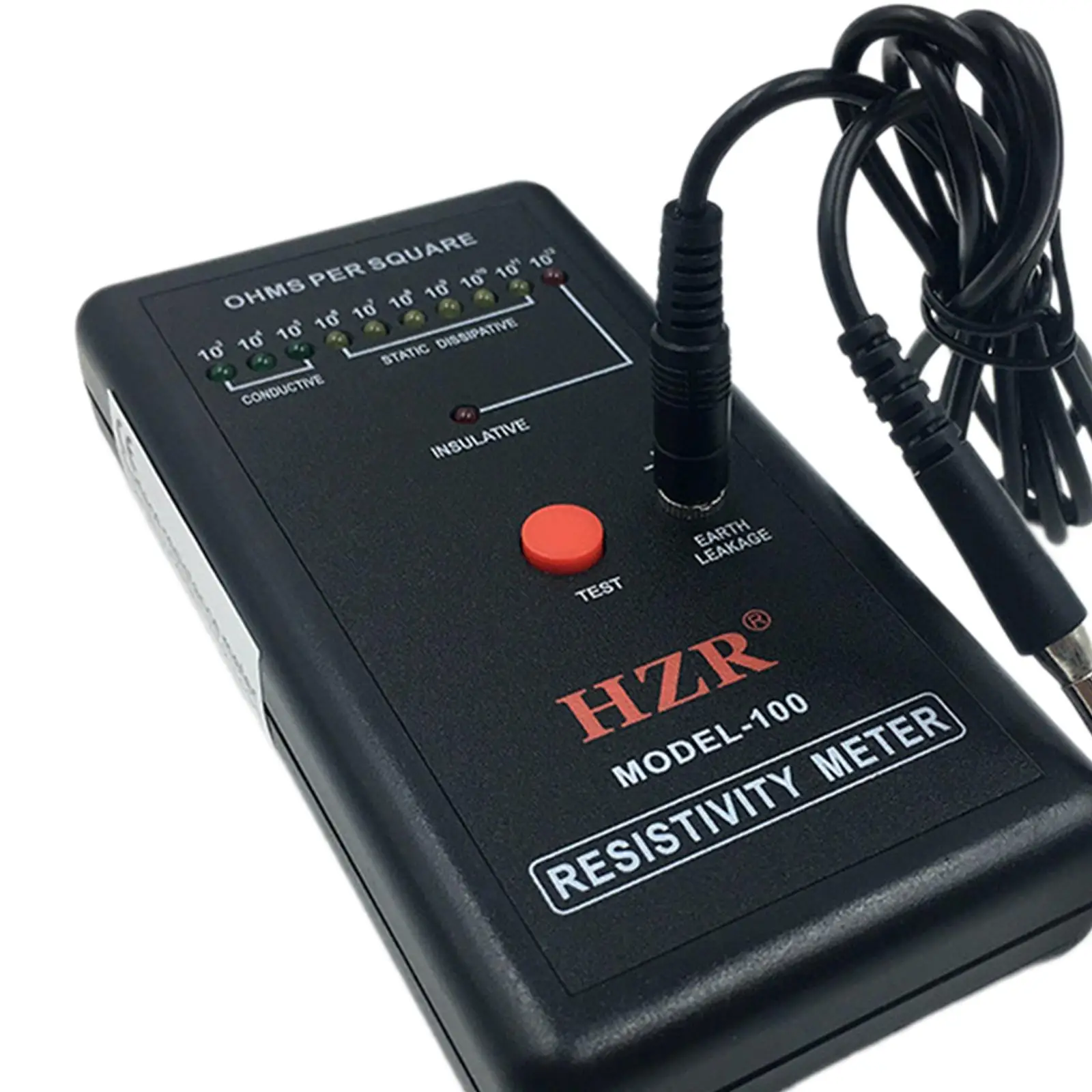 Электростатический измеритель сопротивления электроэнергии с заземлением