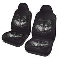 Cool Wolf RAR Design 2 Front Car Seat Covers for Cars Auto SUV Universal Protector Accessories
