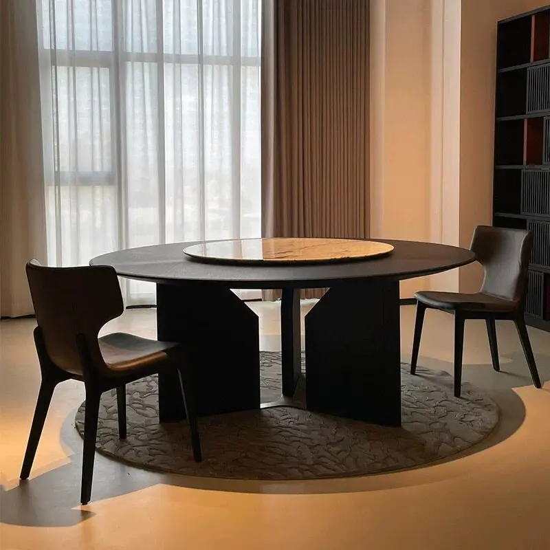 Restaurant Round Dining Table Mobile Living Room Study Gaming Modern Luxury Dining Table Writing Muebles Commercial Furniture