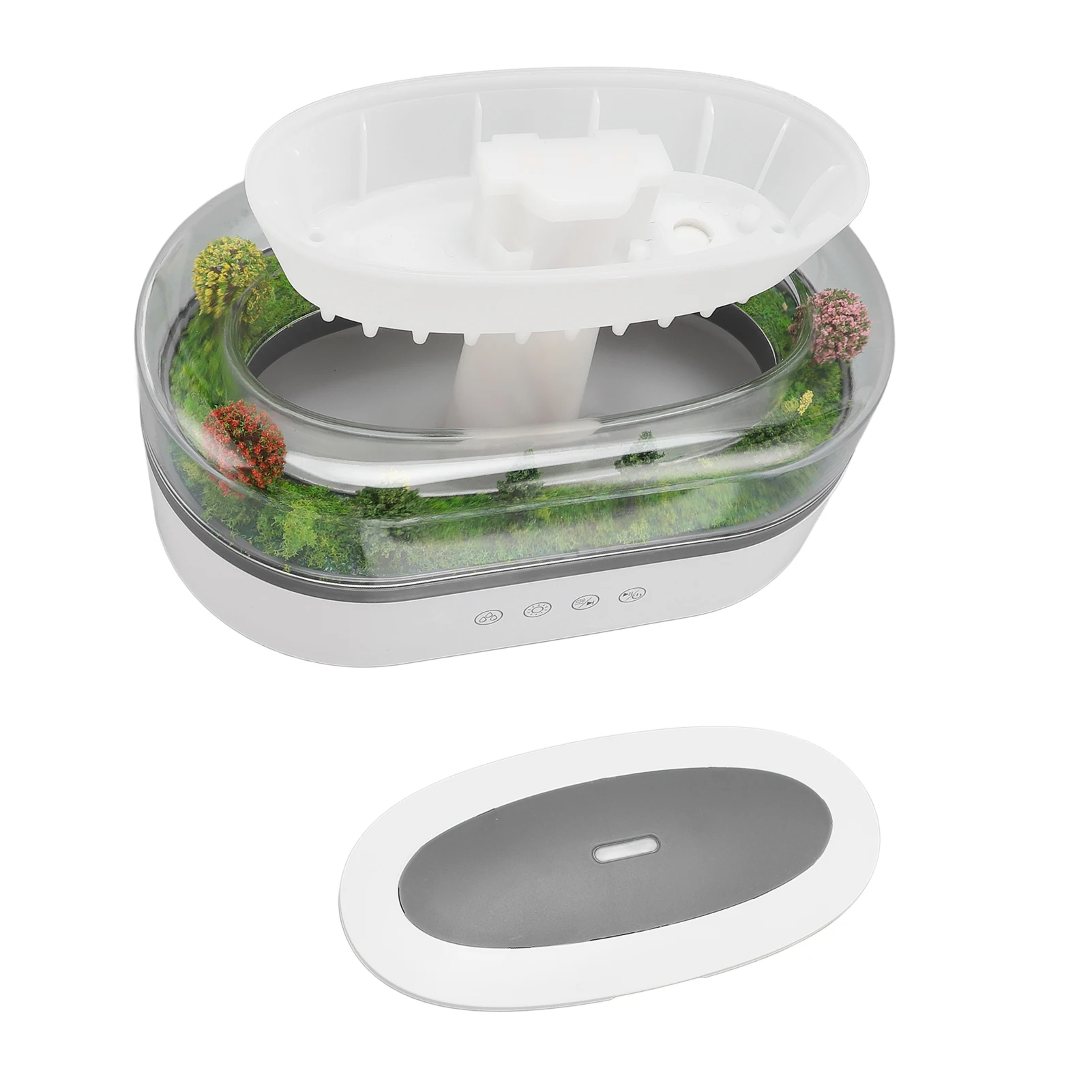 Mist Humidifier 7 Colors LED Lights ABS PP Essential Oil Diffuser Auto Shut Off 250ml Safe Quiet Multifunctional for Bedroom