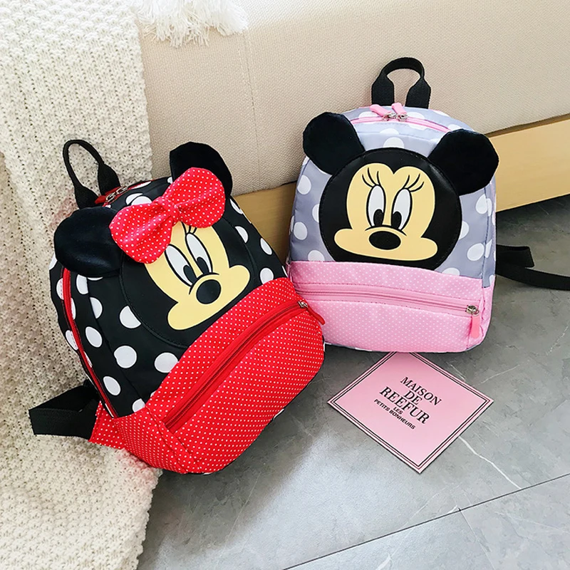 Disney mickey mouse mochila do jardim de infância bonito crianças mochila dos desenhos animados meninos meninas mochila presente aniversário