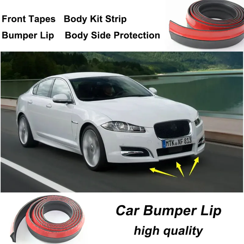 

Car Bumper Lips For Jaguar XF 2007~2015 / Spoiler For Car Tuning / Body Kit Strip / Front Tapes / Body Chassis Side Protection