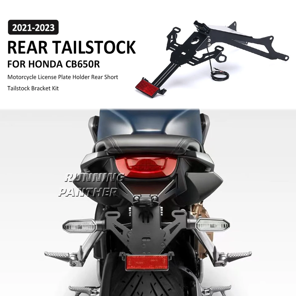 NEW Motorcycle Rear Short Tail Stock License Plate Holder
