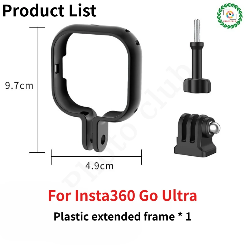 إطار ممتد للكاميرا لـ Insta360 GO Ultra Thumb Rabbit Cage حافظة واقية مضادة للسقوط لملحقات جسم الكاميرا 360 go Ultra