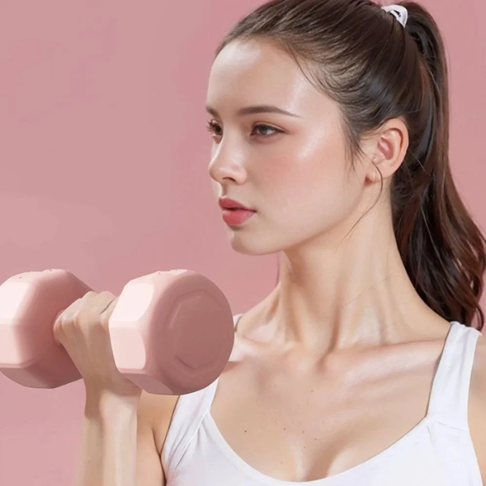 2pcs Multiple Weight Options Set Dumbbell Premium Solid Material Smooth Wrapped Surface Detachable Dumbbells Comfortable Grip