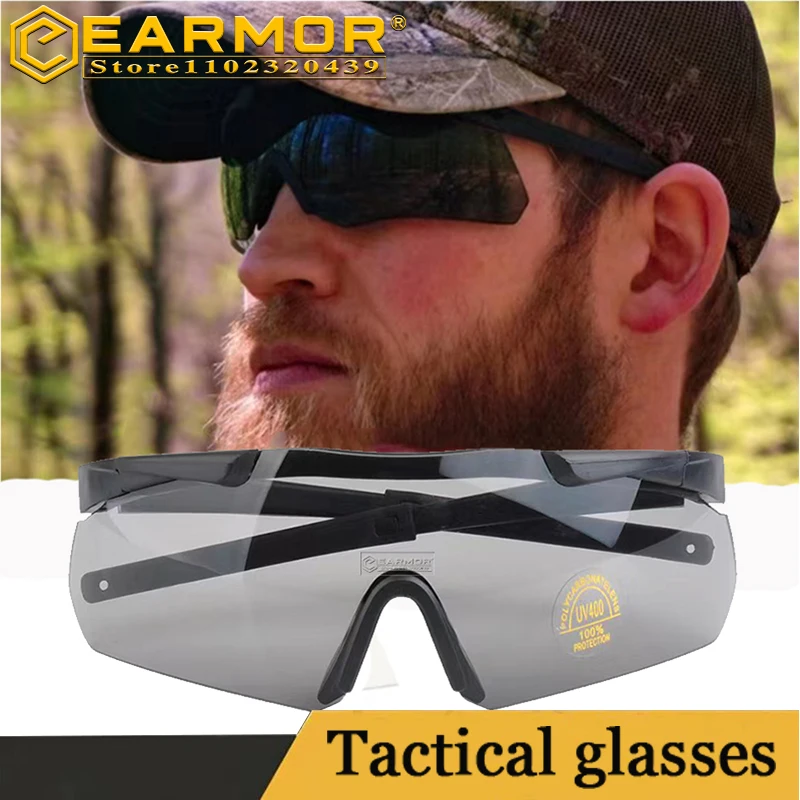 

EARMOR S01 Military Tactical Glasses Safety Goggles Airsoft Shooting Glasses UV Protection Sunglasses Hunting/Paintball