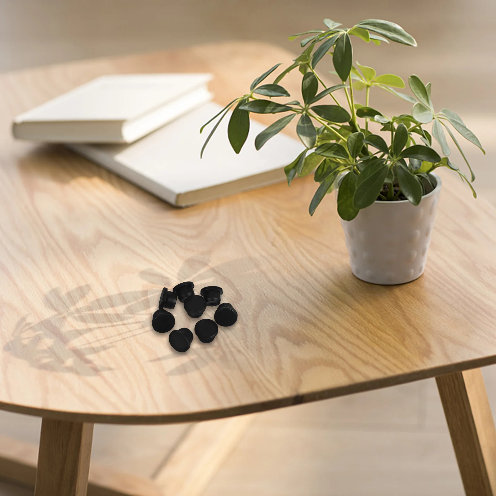 

8pcs Silicone Hole Plugs 15.5Mm Black T-Shaped Round Waterproof Heat Resistant Stoppers For Pipes Sealing Caps Industrial