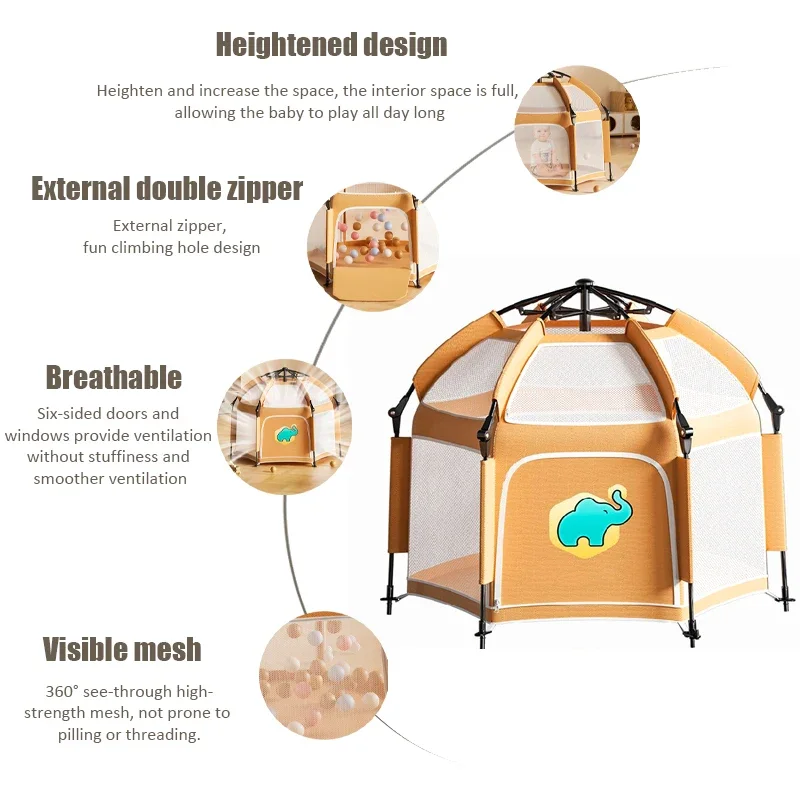 Portable Outdoor Camping Pop Up Tent Large Indoor Folding Kids Tents Quick Installation Living Room Baby Play House Ultralight