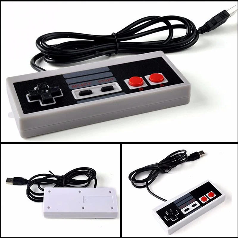 1/2 قطعة NES السلكية وحدة تحكم USB غمبد PC/USB/NES ألعاب الفيديو الكمبيوتر مقبض ريترو USB NES تحكم عصا التحكم مقبض التحكم