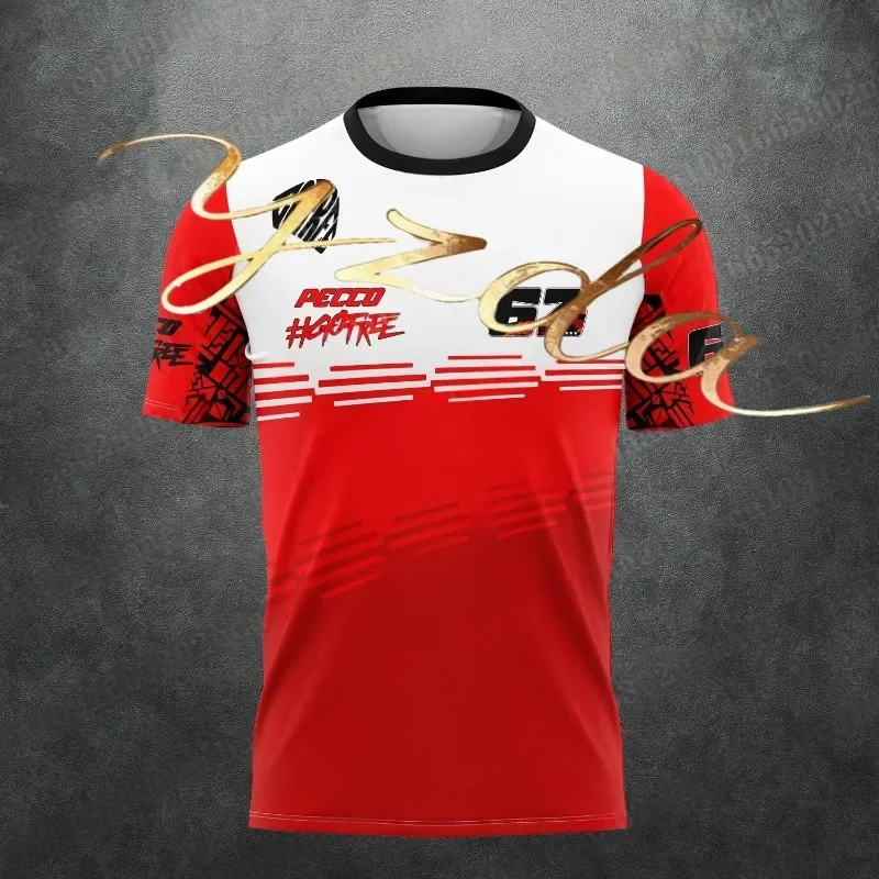 New Car Driver No. 63 Francesco Bagnaia Motorcycle Racing Enthusiast Summer Men's And Women's Breathable Quick Drying T-shirt