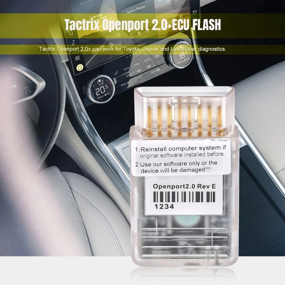 Tactrix Openport 2.0 ECU-Chiptuning-Tool, Vollchip-Open-Port-ECU-Flash-OBD2-Stecker-Scanner für mehrere Fahrzeuge, J2534-Code-Scanner, 4CD – Detail 10