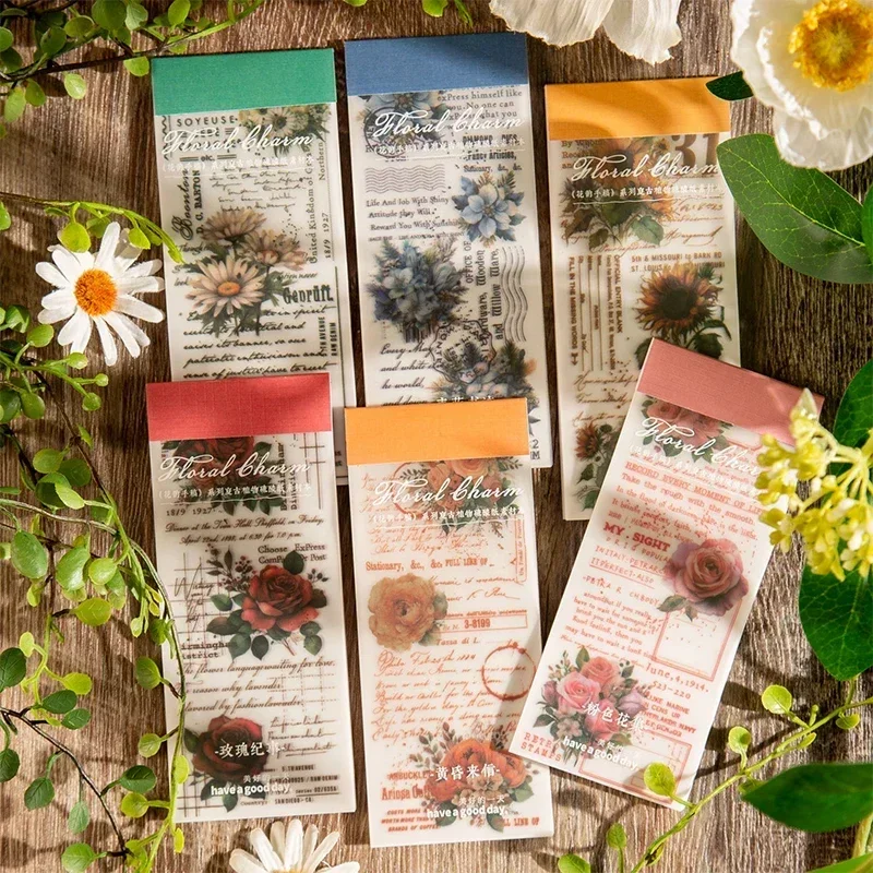 30 pieces Creative flower English high beauty photography props hand curtains decorative base paper 6 options