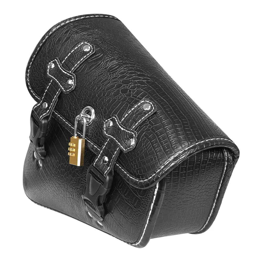 دراجة نارية Swingarm حقيبة الجانب الأيسر حقيبة منفردة ريترو الجلود سوينغ الذراع أكياس لنماذج سوفتيل داينا منخفضة رايدر دراجة نارية الملحقات