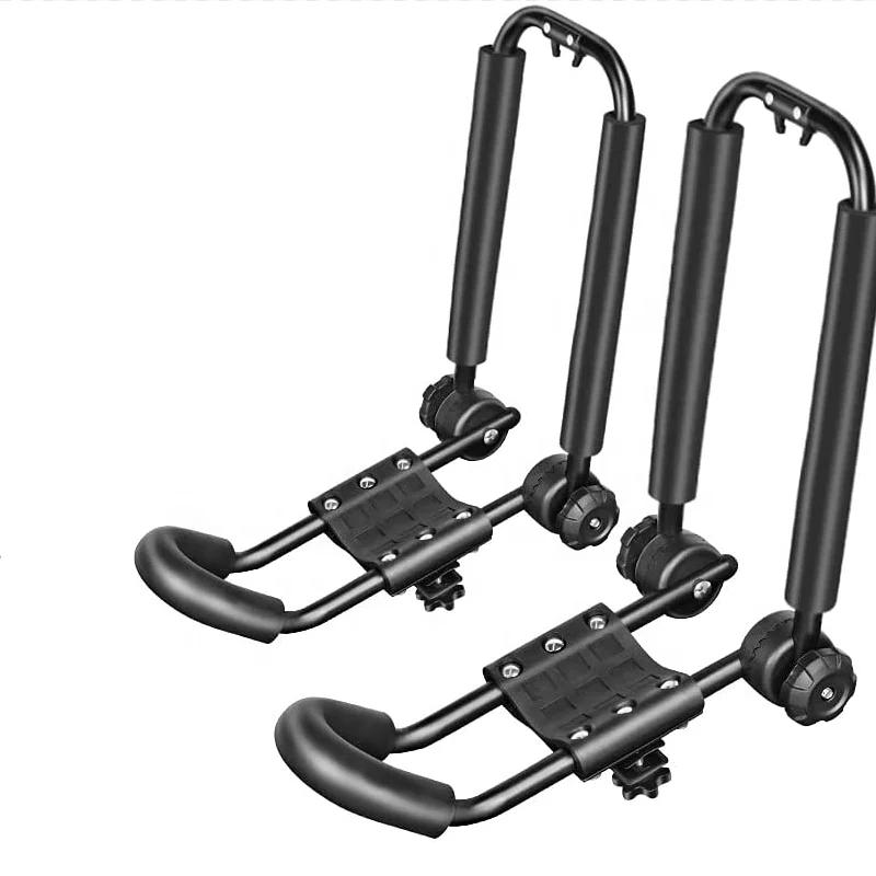 

Universal Foldable J-Bar Kayak Rack Folding Car Roof Top Carrier for Canoe, SUP, Kayaks, Surfboard