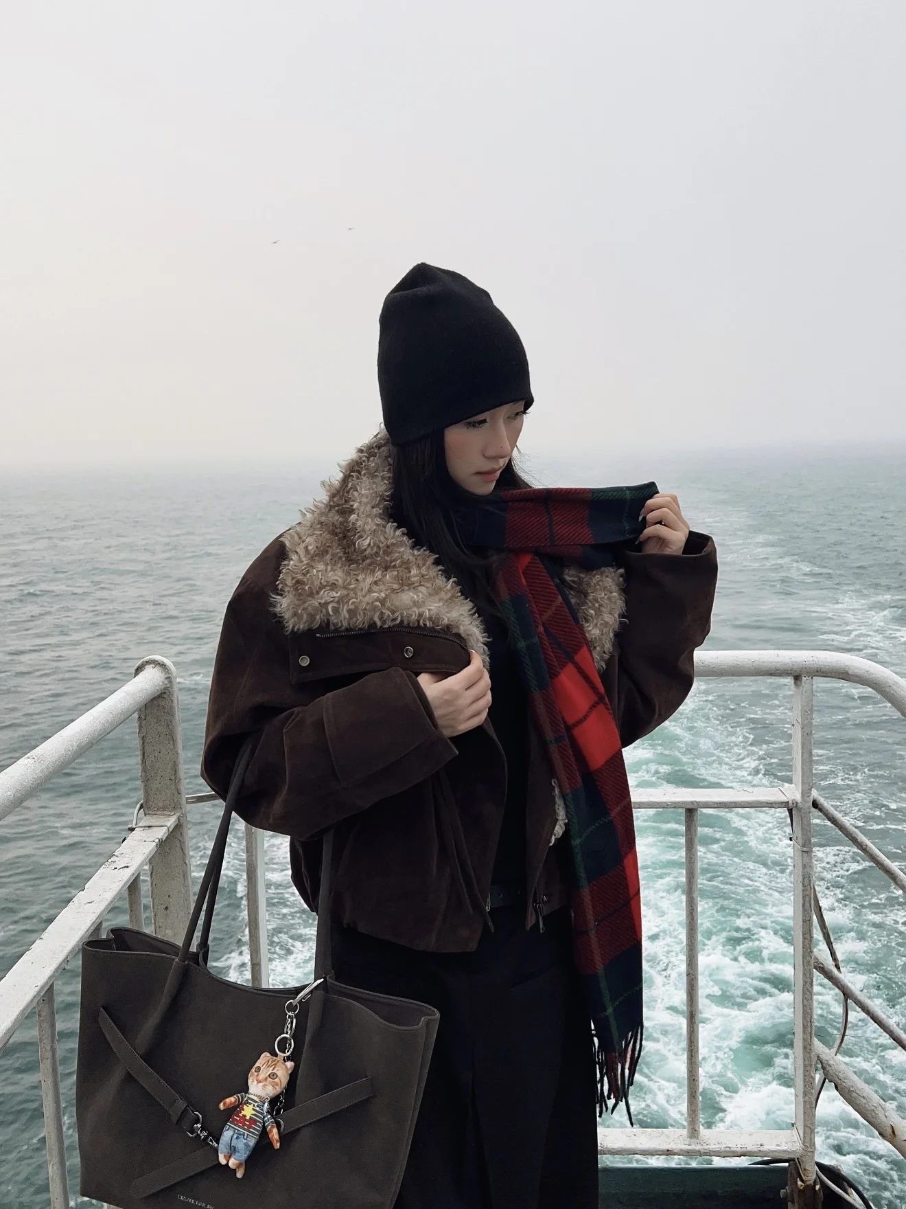 

TheLike Original Winter Thiened Warm Windproof Suede ort Cotton Jaet Women's Zipper Closure Color Commute Sle