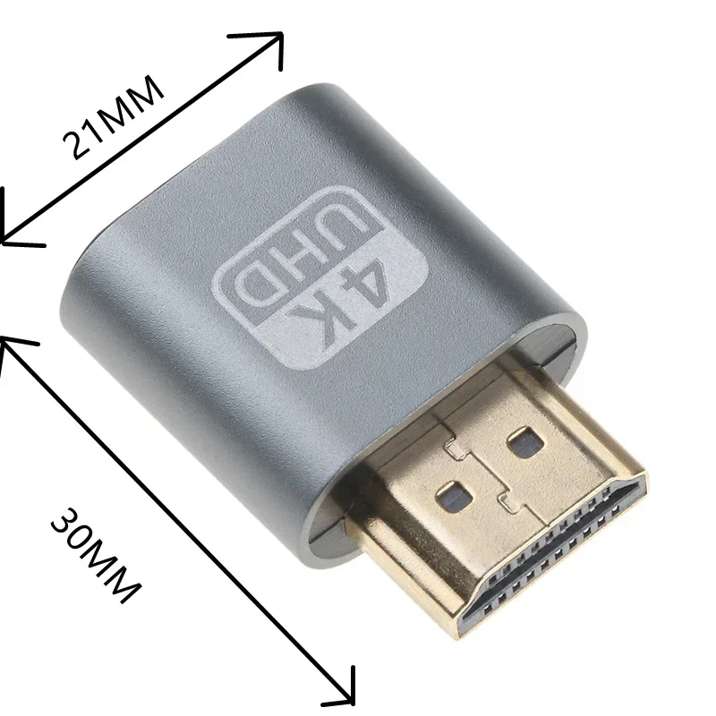 10 قطعة 1920x1080 VGA HDMI-متوافق مع الدمية التوصيل الظاهري عرض المحاكي محول DDC Edid لبطاقة الفيديو BTC التعدين التعدين #4