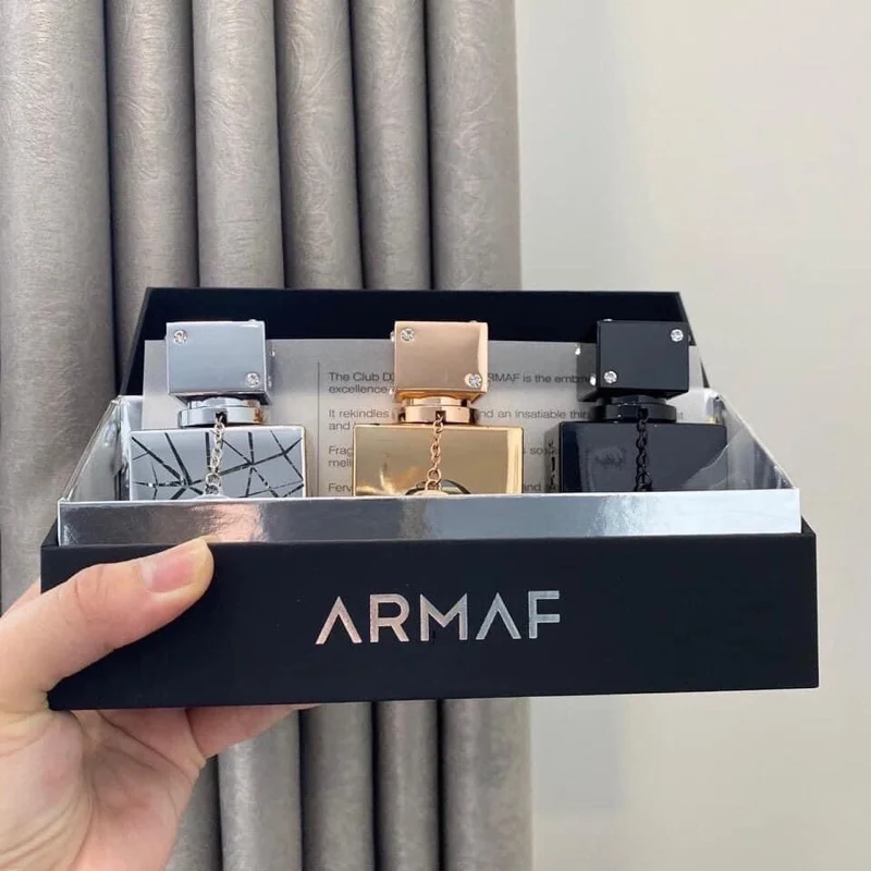 

Arabic Inspired Perfume Set for Men 3x30ml, Metal Head Club Nights Aroma, Long-Lasting Fragrance, Evening Wear Essential