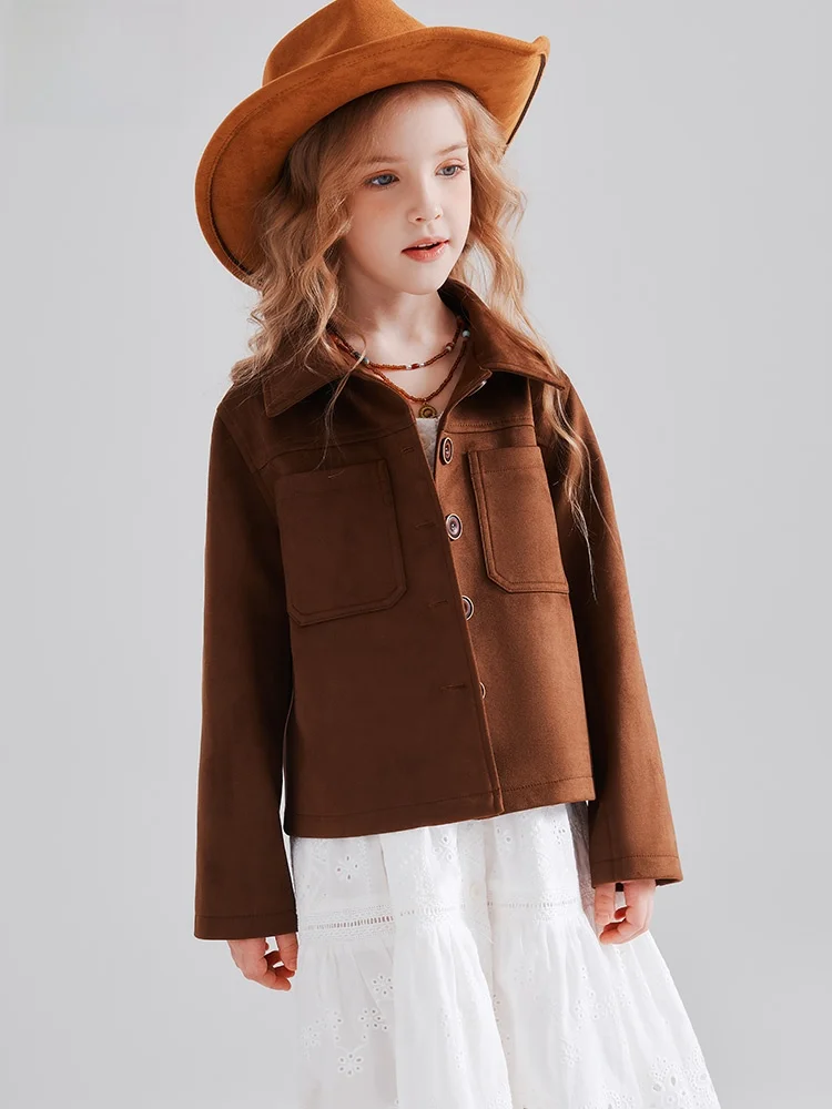 veste-courte-en-daim-a-col-retro-pour-filles-manteau-tendance-pour-enfants-ideal-vacances-printemps-automne-melange-polyester-spandex