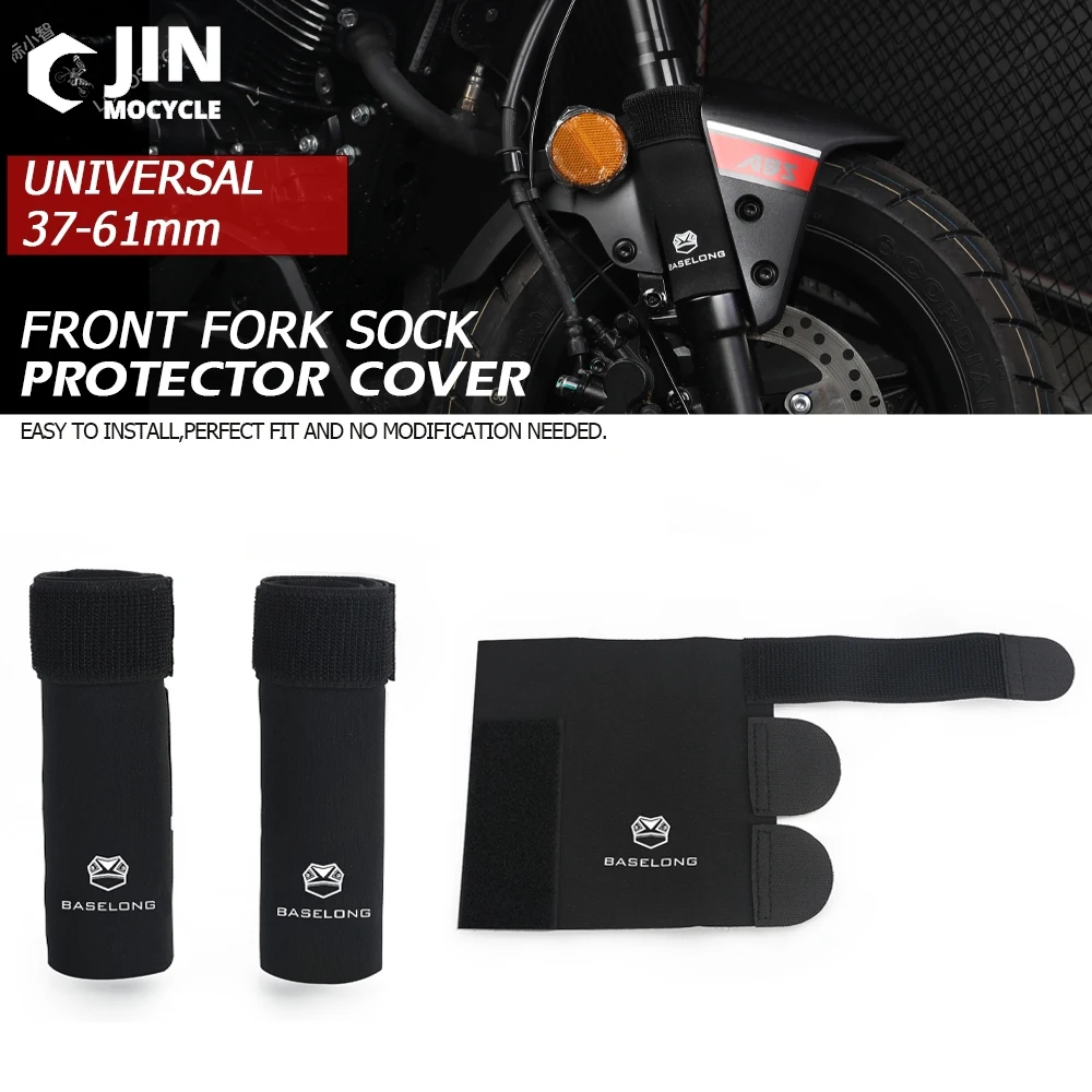 

37-61mm Fork Tube Front Fork Sock Protector Guard Wraparound Neoprene Fit For Upside Down Forks Universal Motorcycle Accessories