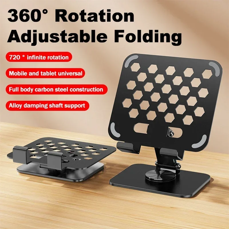 

360° Rotation Universal Phone Holder Adjustable Folding Lazy Desktop Stand Aluminum Alloy Tablet Bracket For iPad Mini iPhone