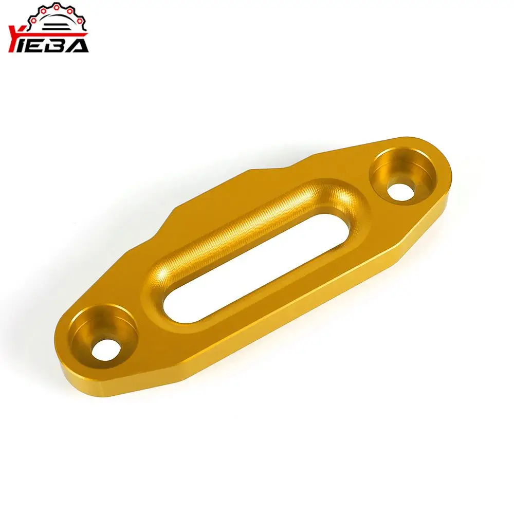 Novo guia de corda de guincho de 2000-3500 lbs, fairlead de alumínio prateado para off road suv atv utv