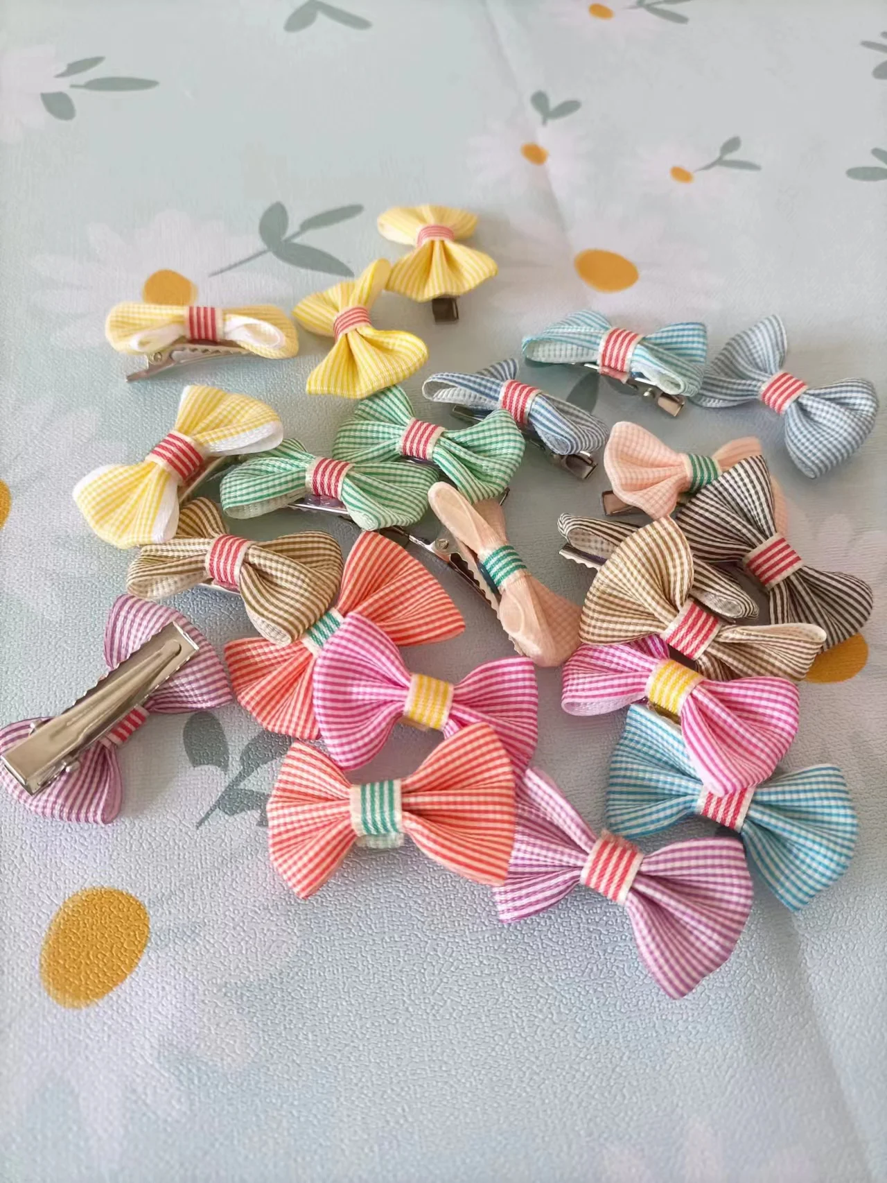 5pcs Cute Dog Hair Clips Puppy Hairpin Pet Cat Handmade Hairpin Pet Bow Hair Accessories Multicolor