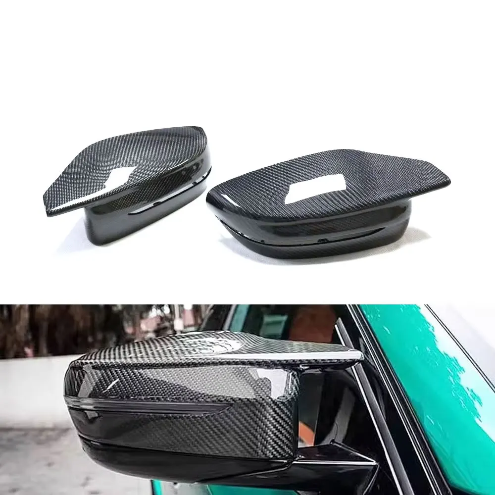 Carbon Fiber G8x Rear View Mirror Covers For BMW G80 M3 G82 G83 M4 Competition 2021 2022 LHD