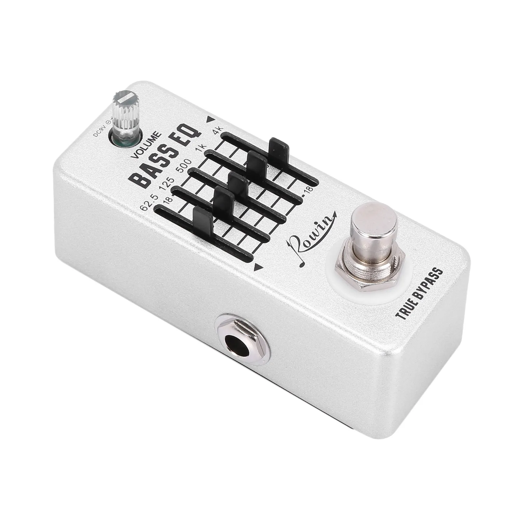 Rowin Lef-317B Bass Eq Equalizer Gitarreneffektpedal 5-Band-Pedal Gehäuse aus Aluminiumlegierung True Bypass