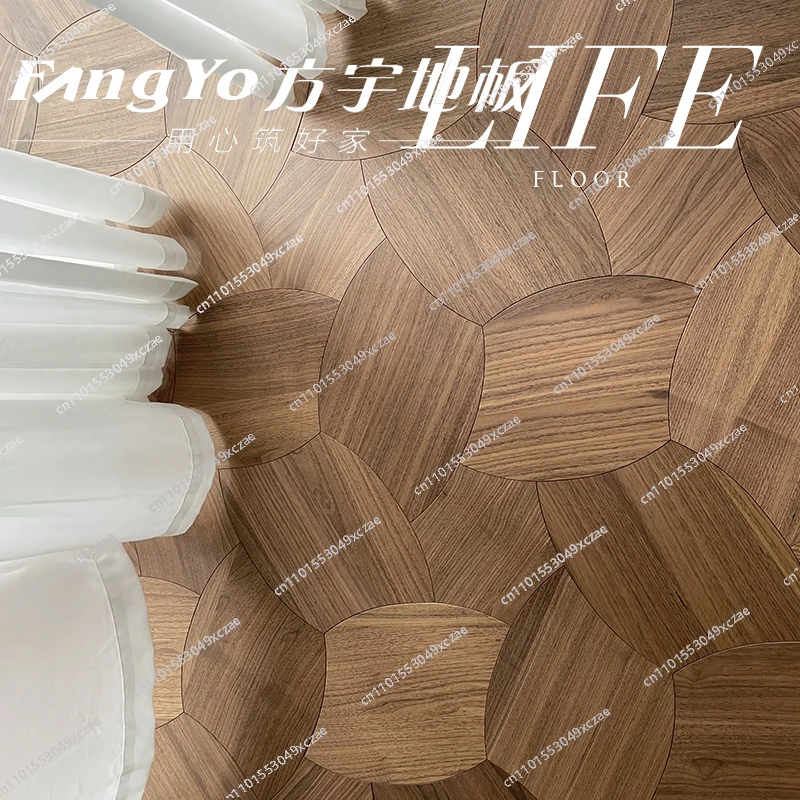 خشب الجوز الأسود الصلب أرضية خشب الساج البتولا الكامل أرضية خشب الساج الفرنسي العتيق من خشب البلوط #3