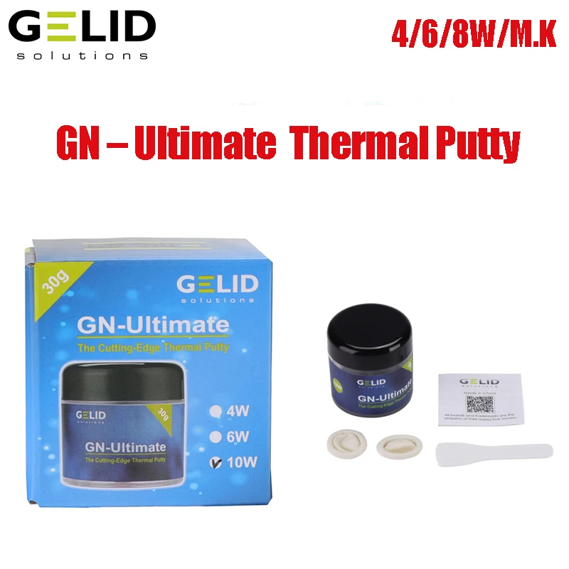 

GELID GN – Ultimate 4/6/10W Thermal Putty For VGA GPU IC Processor Rapid Cooling Thermal Pad Replacement Heat Blocking Putty
