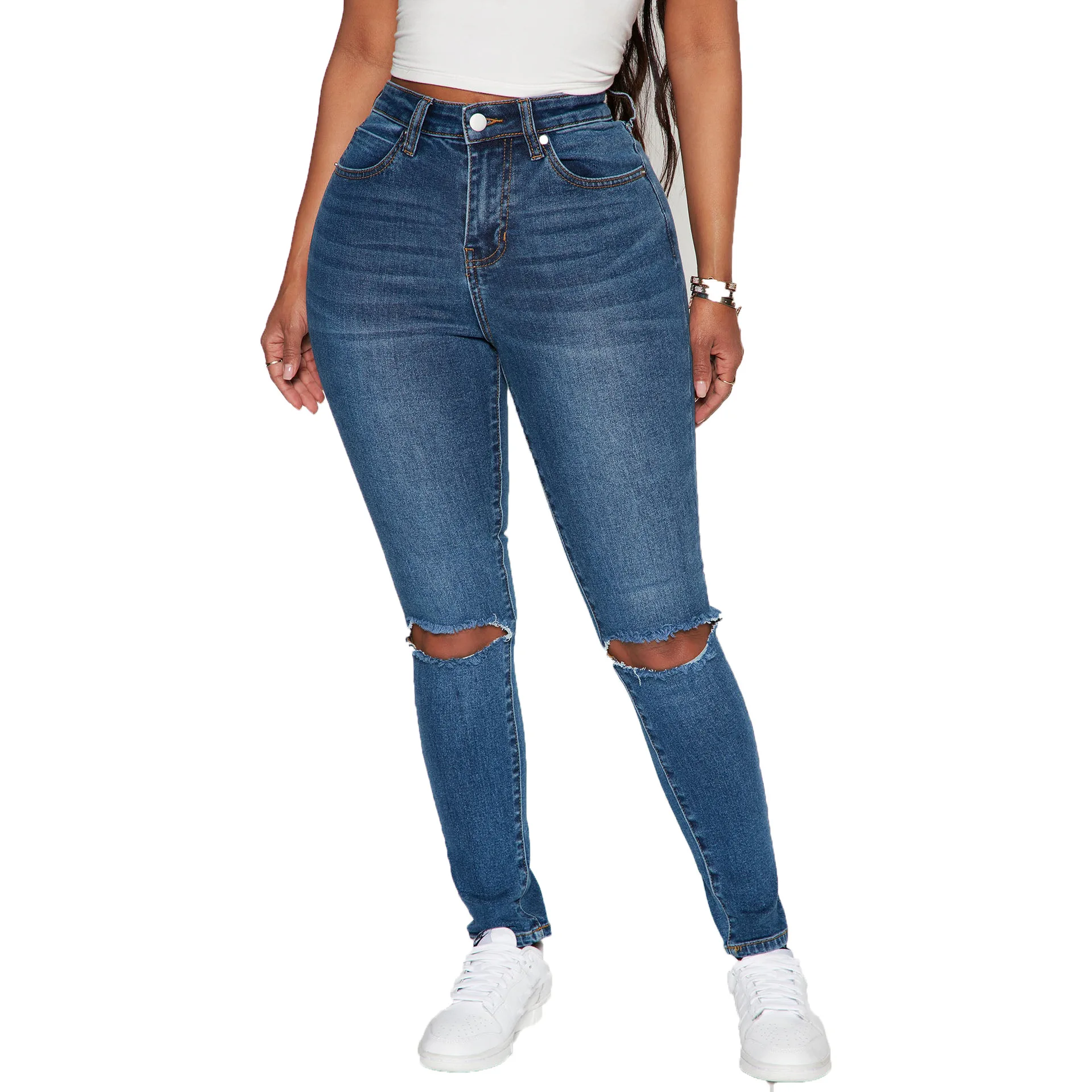 

Women's High Waisted Jeans for Women Ripped Stretch Skinny Butt Lifting Jeans Distressed Jeans Pants