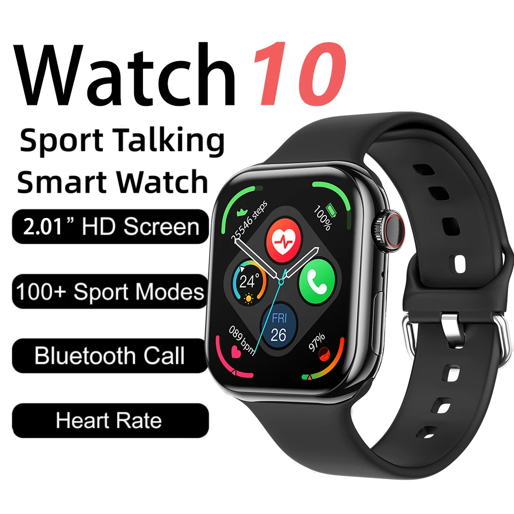 

2025 Новые оригинальные часы серии 10 AMOLED 1,85 дюйма AMOLED Смарт-часы для мужчин на заказ 32 ГБ ПЗУ Беспроводная зарядка Женские умные часы для IOS