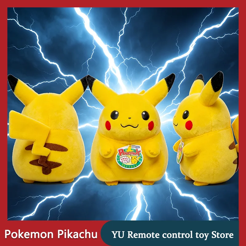 

30th Anniversary Pokémon Pikachu Plush Toy Reproduction Size Plush Doll Kawaii home Decoration Birthday Gift Fan Collection