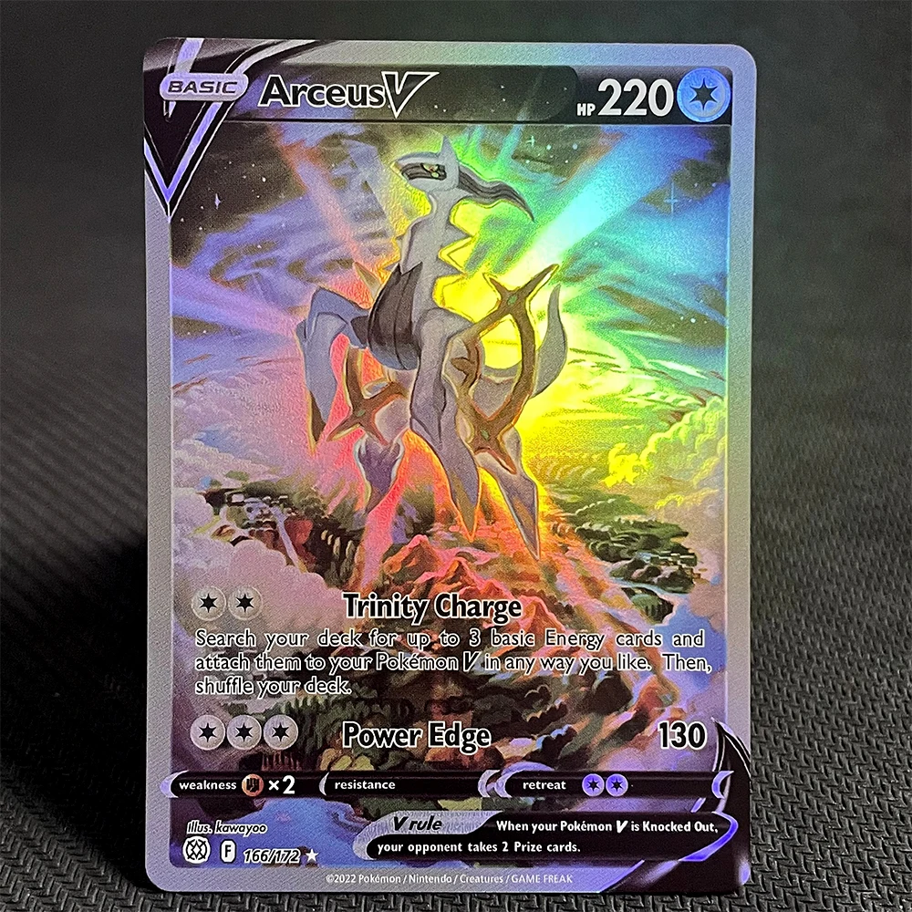 pokemon cards proxy V Series Blissey/Celebi/Garchomp/Entei/Giratin/Jolteon Rainbow pokémon Cards PKM Collectible Trading Game