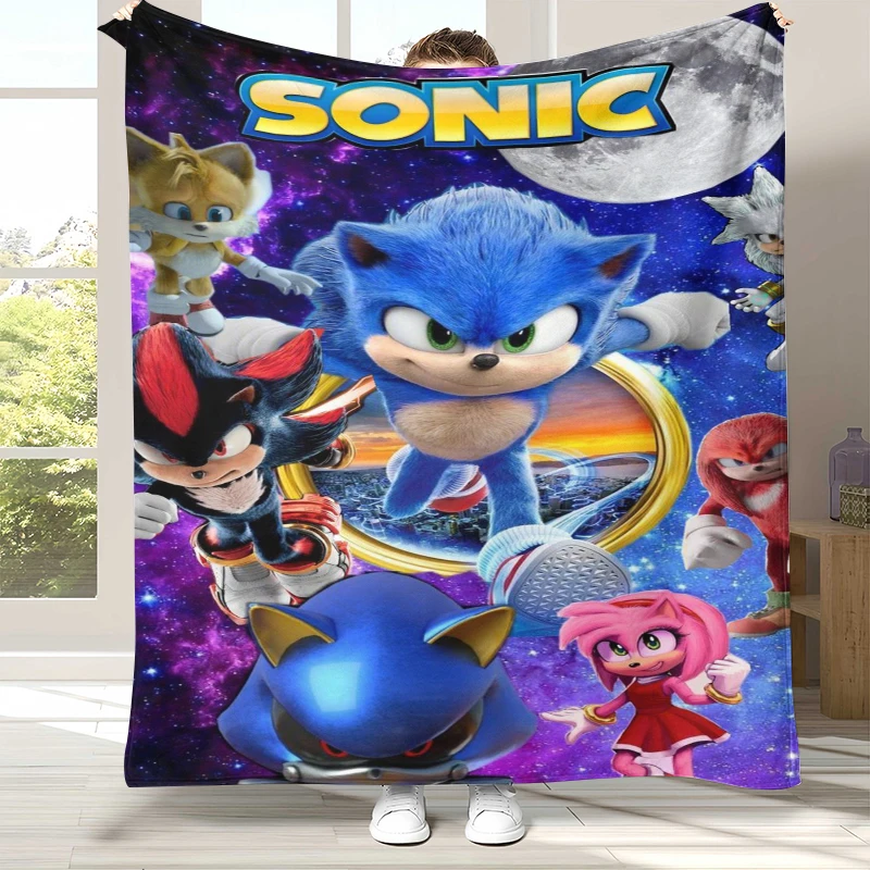 Imagen 7: Manta de Franela con Diseño Retro de S-Sonic, Ultra Suave y Cálida, para el Hogar, Dormitorio, Cama, Sofá, Camping, Picnic, Regalo